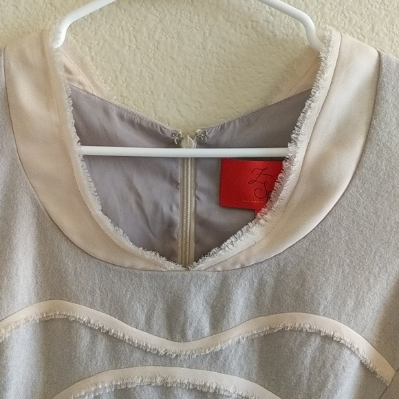 New Zac Posen Natural Wool Felt Dress size 10 - Picture 7 of 7